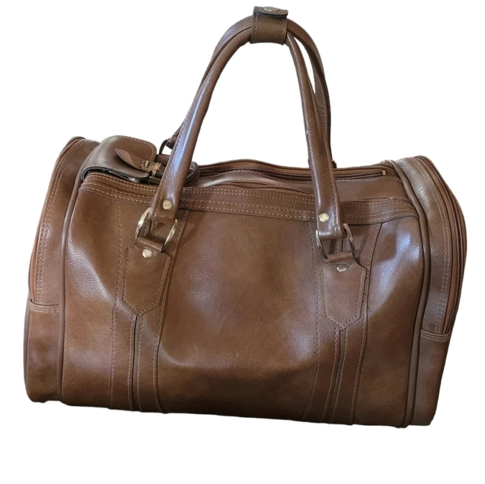 American Tourister 1981 Brown‎ Carry On Tote Bag
